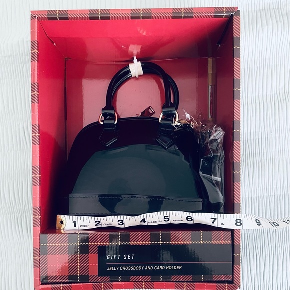 NIB Mini Me Jelly Crossbody and Cardholder / Black - Picture 3 of 7